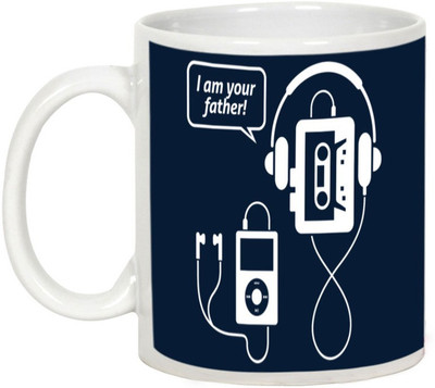 

AllUPrints I am Your Father Ceramic Mug(325 ml), White