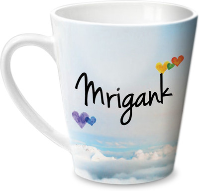 

Hot Muggs Simply Love You Mrigank Conical Ceramic Mug(350 ml)