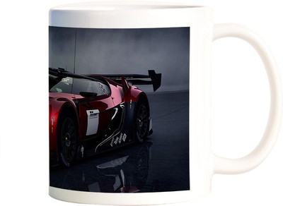 

Rangeele Inkers Cool cars Ceramic Mug(300 ml), Multicolor
