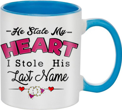 

SKY TRENDS Great Romantic Love Best Gifts For Valentine Day For Girlfriend Boyfriend Fiance Wife Husband, Anniversary,Christmas, Design 045 Ceramic Mug(325 ml), Multicolor