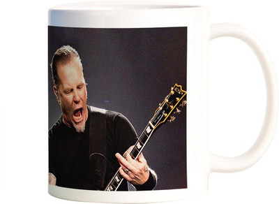 

Rangeele Inkers Metallica Rock Band Ceramic Mug(300 ml), Multicolor