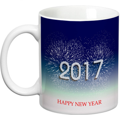 

Prithish New Year Design 7 Ceramic Mug(330 ml), Multicolor