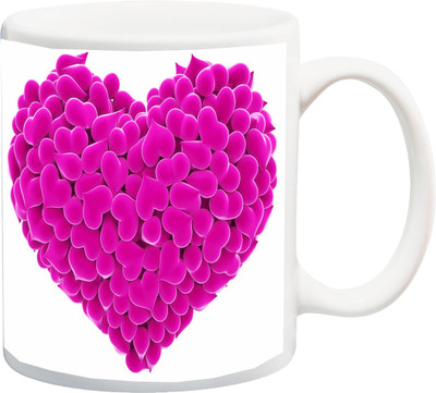 

ME&YOU Gift for Husband/Wife/Girlfriend/Boyfriend/Lover;"Beautiful Special pink HD printed Ceramic Mug(325 ml), Multicolor