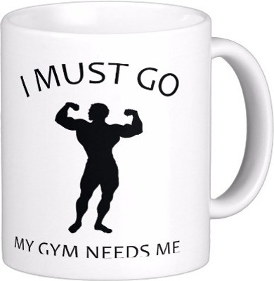 Exoctic Silver Gym-Vim Doley-Sholey C001 Ceramic Mug(300 ml), Black;white