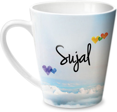 

Hot Muggs Simply Love You Sujal Conical Ceramic Mug(350 ml)
