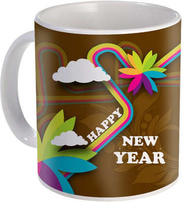 

SKY TRENDS New Year & Christmas Gift For Boyfriend Girlfriend Husband Wife Design COD049 Ceramic Mug(325 ml), Multicolor
