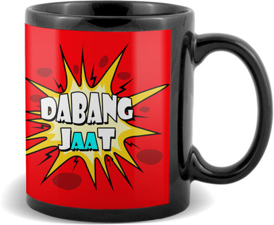 

SKY TRENDS Dabang Jaat Black coffee Ceramic Mug(320 ml)
