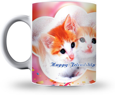 

Presto Friendship Day gift for Girlfriend Boyfriend Ceramic Mug(330 ml), White