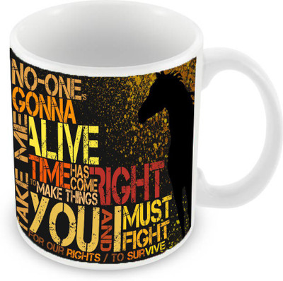Sleep Nature's SN-MG-1045 Ceramic Mug(350 ml), Multicolor