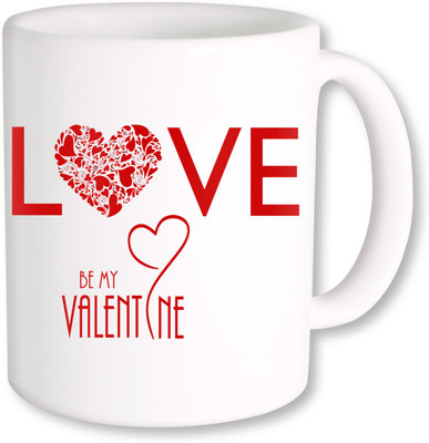 

Heyworlds be my valentine gifts love Ceramic Mug(325 ml), Multicolor