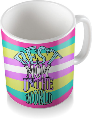 

SKY TRENDS Best Mom In The World Gifts For Mother's Day Ceramic Coffee Ceramic Mug(3.2 ml), White