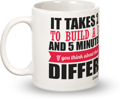 

Posterboy Different - Warren Buffet Ceramic Mug(350 ml), Multicolor