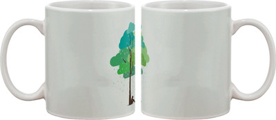 

Artifa Rain From Tree Porcelain, Ceramic Mug(350 ml), Multicolor