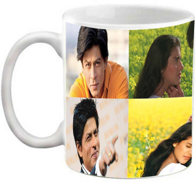 

EFW Shahrukh Khan - Kajol (Series 2) Printed Coffee Ceramic Mug(325 ml)