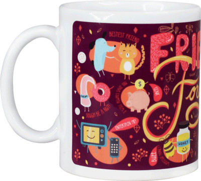 Chumbak MG20 Ceramic Mug(300 ml), Multicolor