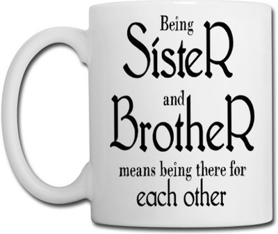 

ME&YOU sister loves brother Ceramic Mug(350 ml), White