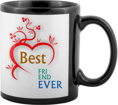 

SKY TRENDS World's Best Gifts For Valentine Girlfriend Boyfriend Friend Husband Wife Anniversary & Birthday Design Code 141 Ceramic Mug(325 ml), Black