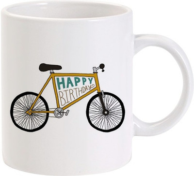 40% OFF on Lolprint Happy Birthday Bicycle Ceramic Coffee Mug(325 ml) 40% OFF on Lolprint Happy Birthday Bicycle Ceramic Coffee Mug(325 ml)