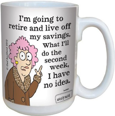 

Tree-Free Greetings Greetings lm43899 Hilarious Aunty Acid Savings by The Backland Studio Ceramic, 15-Ounce Ceramic Mug(60 ml), Multicolor