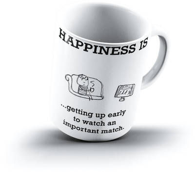 

Ucard Happiness Is2247 Bone China, Ceramic, Porcelain Mug(325 ml)