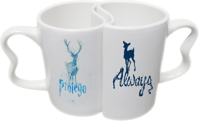 

Ucard Valentines Day Protego Always Love Couple Bone China, Ceramic, Porcelain Mug(325 ml), Multicolor