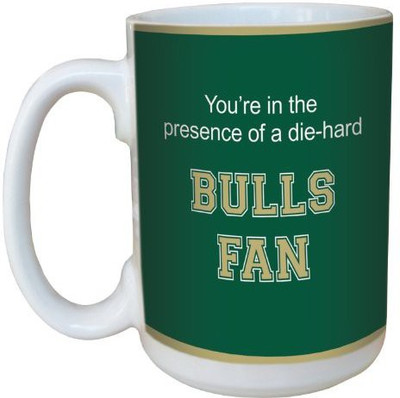 

Tree-Free Greetings Greetings lm44557 Bulls College Football Fan Ceramic with Full-Sized Handle, 15-Ounce Ceramic Mug(60 ml), Multicolor