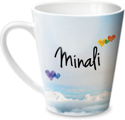 

Hot Muggs Simply Love You Minali Conical Ceramic Mug(350 ml)