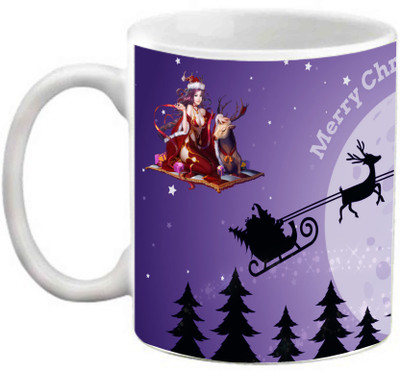 

EFW Merry Christmas Happy New Year Printed Coffee Efwmu0100106 Ceramic Mug(325 ml)