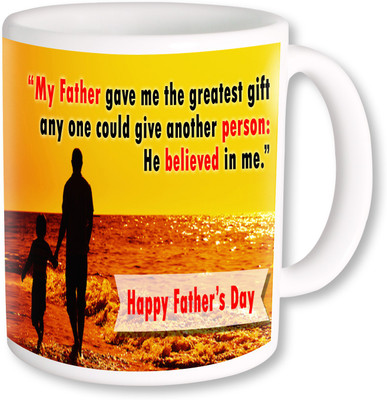 

PhotogiftsIndai Happy Father's Day 135 Ceramic Mug(325 ml), Multicolor