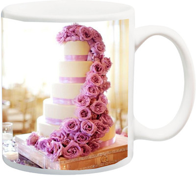 

ME&YOU Gift for Husband/Wife/Boyfriend/Girlfriend/lover;"Cek anb rose Beautiful HD Printed Ceramic Mug(325 ml), Multicolor