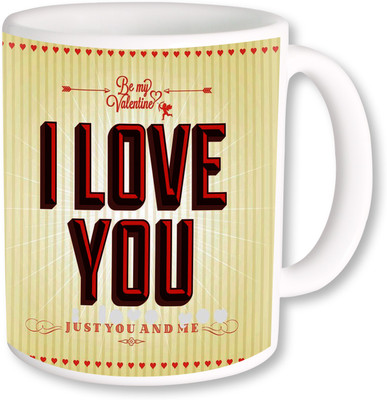 

Heyworlds happy valentine day gifts 53 Ceramic Mug(325 ml), Multicolor