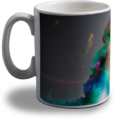 

Artifa Artistic Lion Porcelain, Ceramic Mug(350 ml), Multicolor