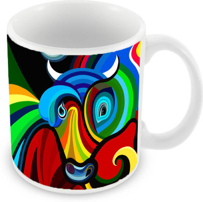 

Sleep Nature's SN-MG-448 Ceramic Mug(350 ml), Multicolor
