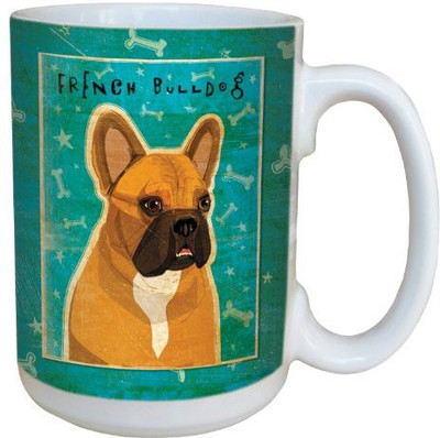 

Tree-Free Greetings Greetings sg44064 Fawn and White French Bulldog by John W. Golden Ceramic with Full-Sized Handle, 15-Ounce Ceramic Mug(60 ml)