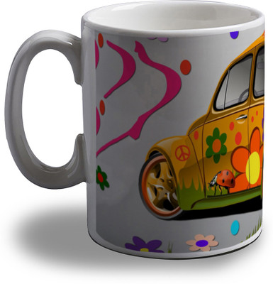 Artifa Artistic Car Design Porcelain, Ceramic Mug(350 ml)