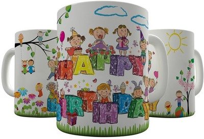 

Shaildha HB_14_17 Ceramic Mug(350 ml), Multicolor