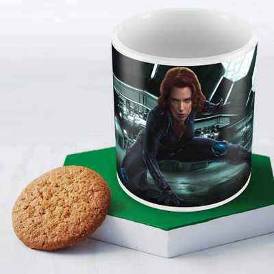 

Posterboy Black Widow In Action - Avengers Ceramic Mug(350 ml), Multicolor