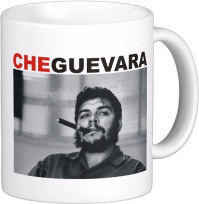 

Exoctic Silver Che Guevara C004 Ceramic Mug(300 ml), Black;red;white
