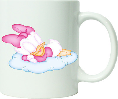 

Maison N Mode Baby Minne Mouse Coffee Ceramic Mug(330 ml), Multicolor