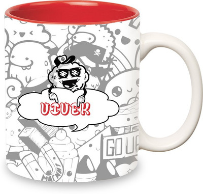 

Sowing Happiness VIVEK Ceramic Mug(350 ml), Multicolor