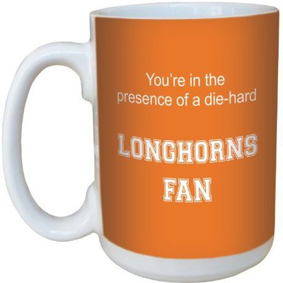 

Tree-Free Greetings Greetings lm44577 Longhorns College Football Fan Ceramic with Full-Sized Handle, 15-Ounce Ceramic Mug(60 ml), Multicolor