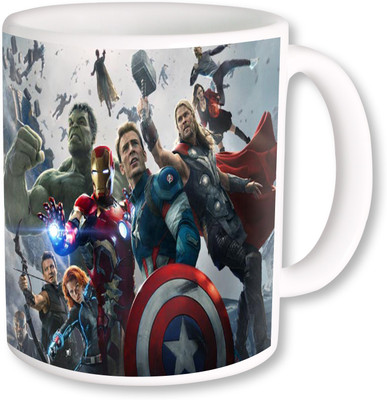 

Heyworlds the avengers Ceramic Mug(325 ml), Multicolor