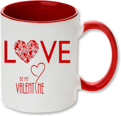 

Heyworlds love be my valentine day gifts 01 Ceramic Mug(325 ml), Multicolor