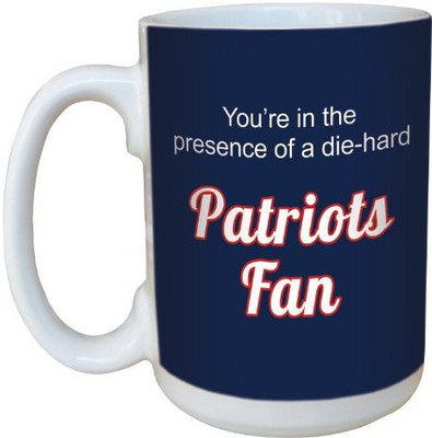 

Tree-Free Greetings Greetings lm44126 Patriots Football Fan Ceramic with Full-Sized Handle, 15-Ounce Ceramic Mug(60 ml), Multicolor
