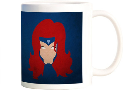 

Rangeele Inkers Jean grey X men Minimal Ceramic Mug(300 ml), Multicolor