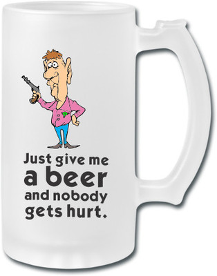 53% OFF on Printland Safety Glass Mug(500 ml)