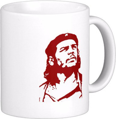 

Exoctic Silver Che Guevara C002 Ceramic Mug(300 ml), Red;white