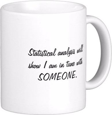 

Exoctic Silver Best Quoted Coffee 00132 Ceramic Mug(300 ml), White