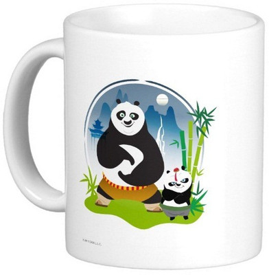 

Exoctic Silver Kung Fu Panda 25 Ceramic Mug(300 ml), Multicolor