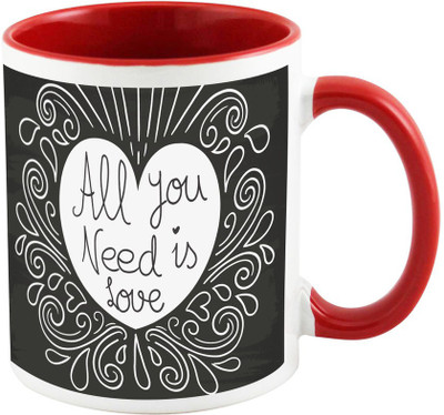 

AllUPrints Love Forever Baby Red Ceramic Mug(325 ml)